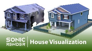 3D House Visualization | Photogrammetry & 3D Scan | UDIM-PBR