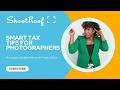 Smart Tax Tips for Photographers &amp; Creatives