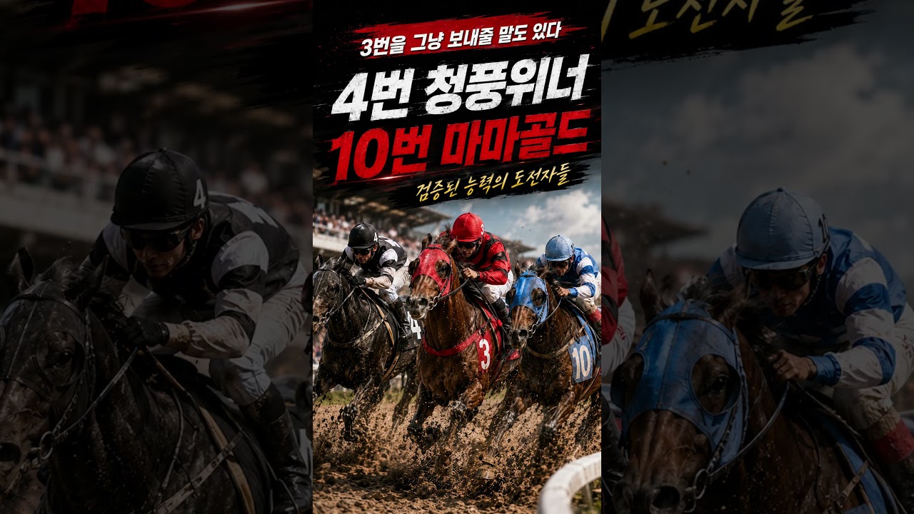 월요일 제주 4R｜연승마 뒤에 숨은 한 장의 카드