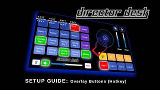 Director Desk - OBS Studio &amp; PTZ camera controller Setup Guide: Overlay Buttons (Hotkey)
