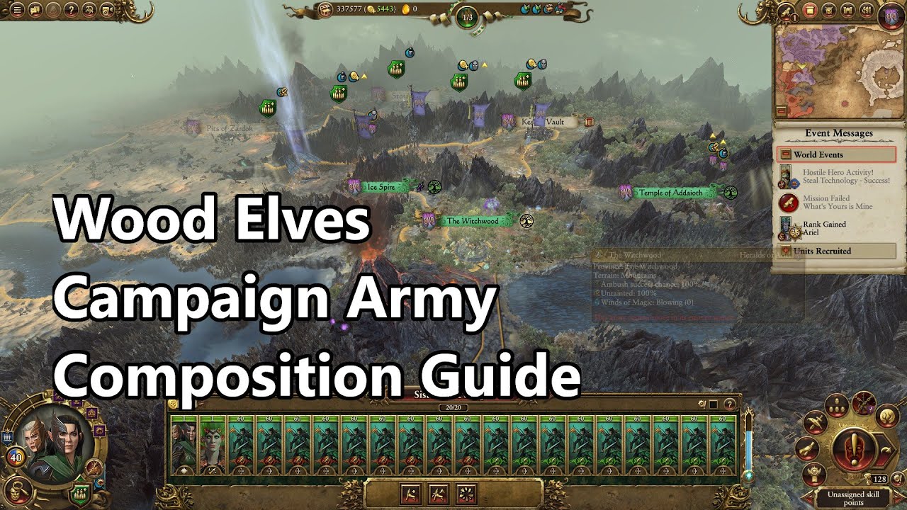 Wood Elf army composition guide for campaign (w/DLC) Warhammer II