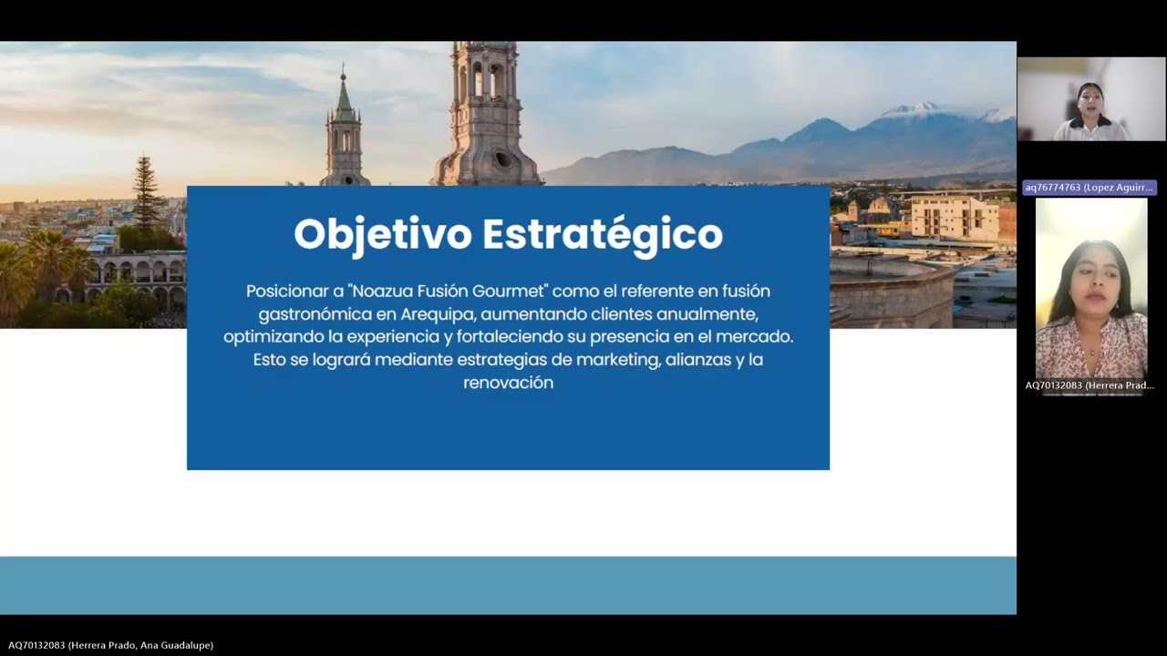 PROYECTO DISEÑO E IMPLEMENTACIÓN DEL RESTAURANTE NOAZUA FUSION GOURMET EN AREQUIPA