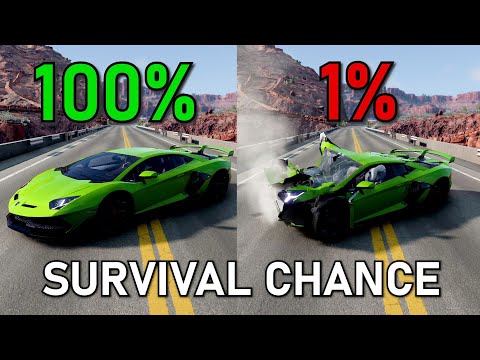 Realistic Survival Chance Test #10 | BeamNG.drive