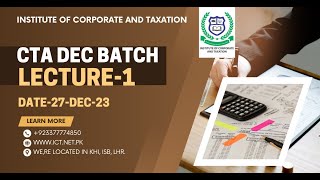 CTA DECEMBER BATCH LECTURE 1  DATE 27-DEC-23