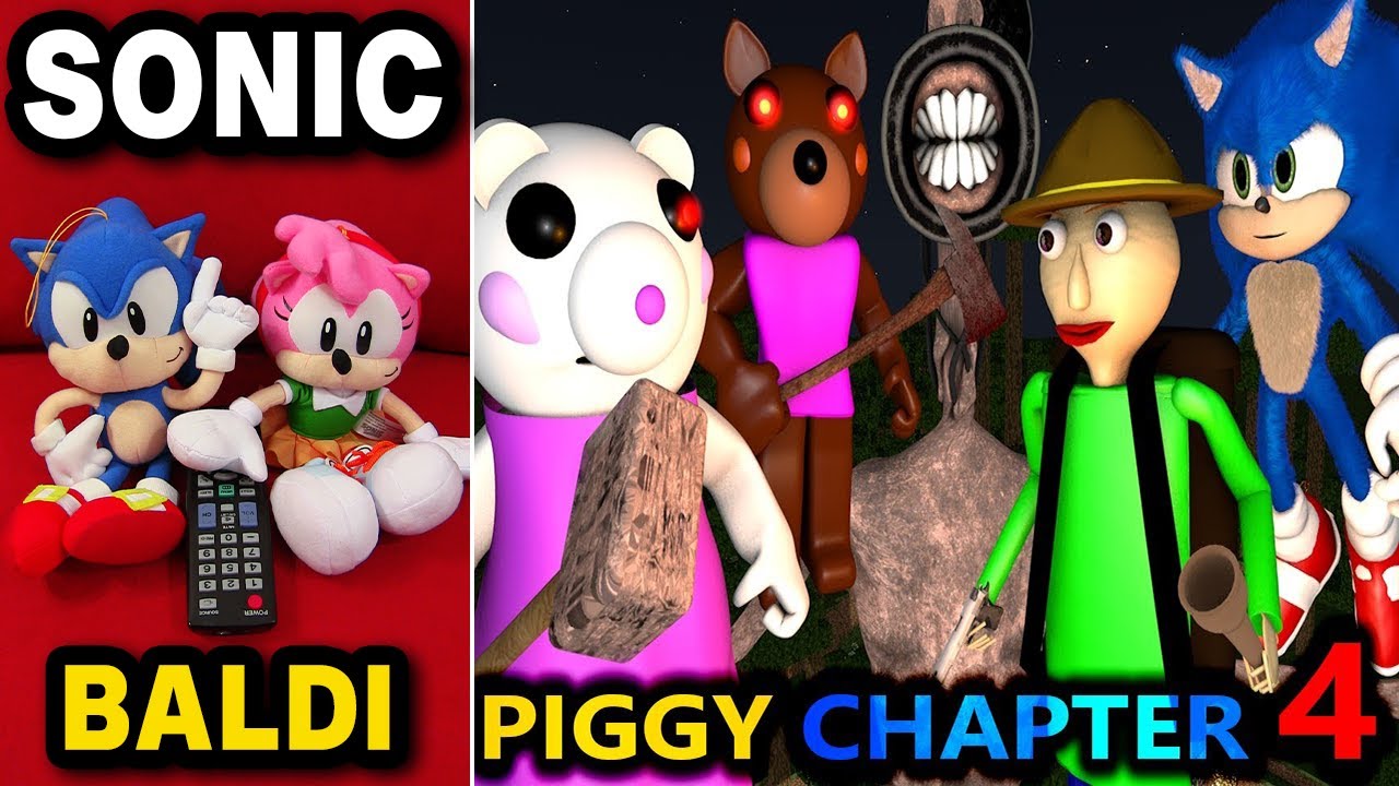 Piggy Vs Baldi Roblox Challenge 2 Ft Sonic Horror Chapter 1 Peppa - roblox piggy vs baldi