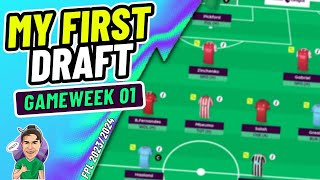FPL GW1 | MY FIRST DRAFT! ✅ | Fantasy Premier League 2023/2024!
