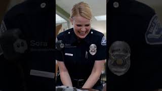 Police Woman Tickle Wayne On Floor
