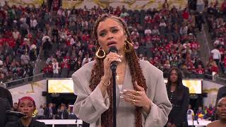 Super Bowl LVIII Live! Replay Andra Day’s performance of Lift Every Voice and Sing