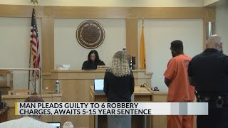 Man pleads guilty to six robbery charges across Albuquerque metro