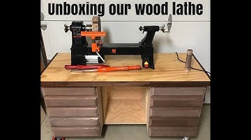 Unboxing our wood lathe WEN 12” 5 speed model 3424T