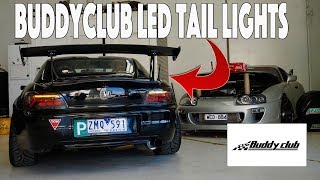 BuddyClub Tail Lights installed on Honda s2000!! - Project MAAAD2K (episode 9)