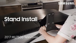 Stand Installation 17 Samsung Television Mu7500 Samsung Us Youtube
