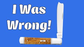 2024 Case Razor Knife in Antique Bone - I Was Wrong About This Pattern!