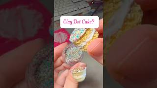 Can I turn a dot cake into clay? #diy #trending #cakedesign #storytelling #artwork #miniatures