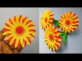 How to Make Easy Paper Flower - Making Flowers out of Paper - DIY Home Decor - Paper Craft