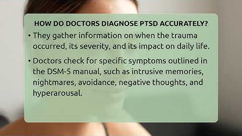 How Do Doctors Diagnose PTSD Accurately? - CBT Toolkit