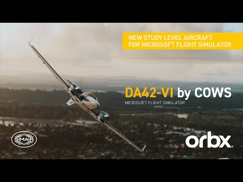 New study level aircraft DA-42 VI by COWS |Cinematic showcase|Microsoft Flight simulator 2020|UHD4K