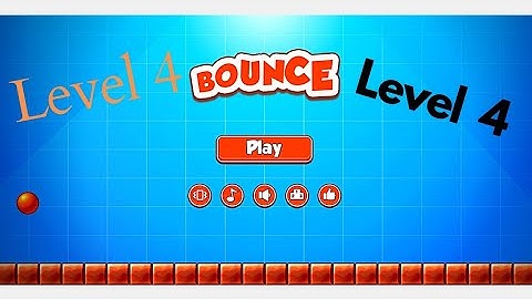 Bounce Ball Game , level 4     🏀🏀