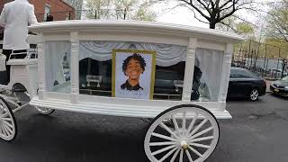 NY Funeral Horse Carriage Company: Carl D. Lashley IV Funeral Procession Send Off - Harlem, New York