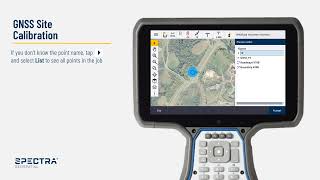 Spectra Origin Field Software GNSS Site Calibration or Localization screenshot 4