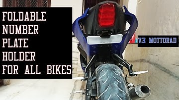 Yamaha r15 v3 modified with foldabe tail tidy||magnetic tail tidy