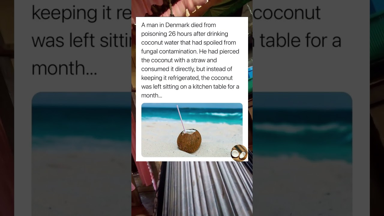 A man in Denmark died from poisoning 26 hours after drinking