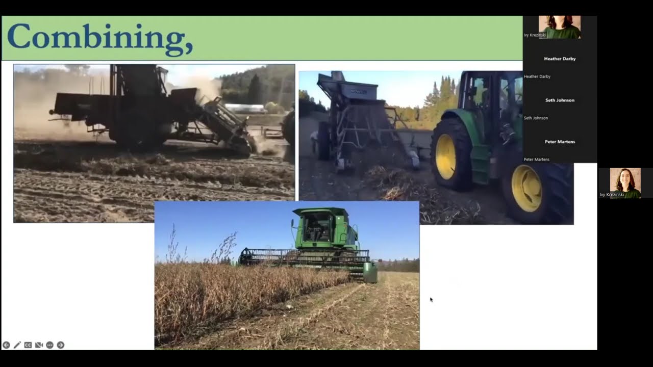 Organic Dry Bean Production Module 5: Harvest & Storing Live Class Session