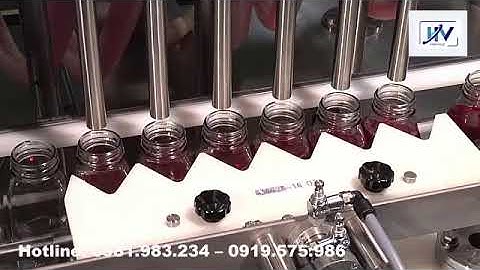 Máy Chiết Rót Dung Dịch Lỏng Tự Động 6 Vòi - Công Nghệ Máy Hoa Việt