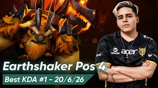 MoOz MEGA Earthshaker with a GREAT KDA | Dota 2 Pro Gameplay screenshot 4