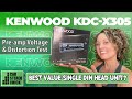 Best single din head unit kenwood excelon kdcx305 review  preamp voltage  distortion testing