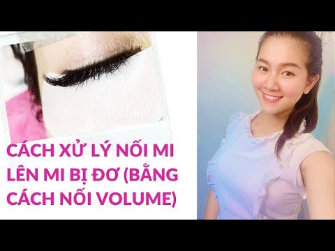CÁCH NỐI MI | THỬ THÁCH NỐI MI VOLUME VÀO CƠ ĐỊA MI BỊ XUÔI