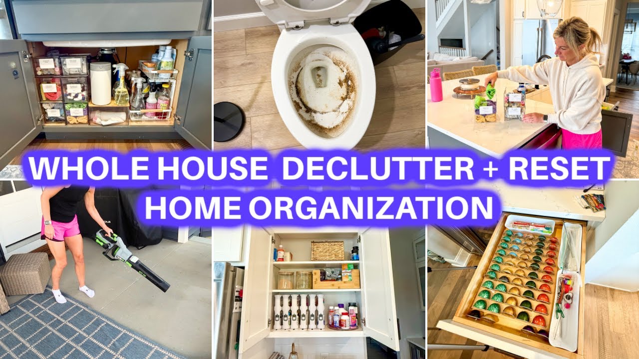 NEW! DECLUTTER + ORGANIZE + CLEAN WITH ME | CLEANING MOTIVATION | HOME ...