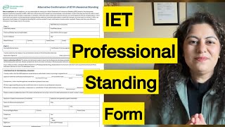 IET Professional Standing Form Explained 🇨🇦| How to Fill & Submit
