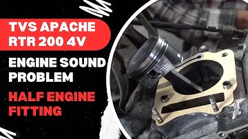 TVS Apache RTR 200 4V Half Engine Fitting | #tvs #rtr #apache200 #rtr2004v