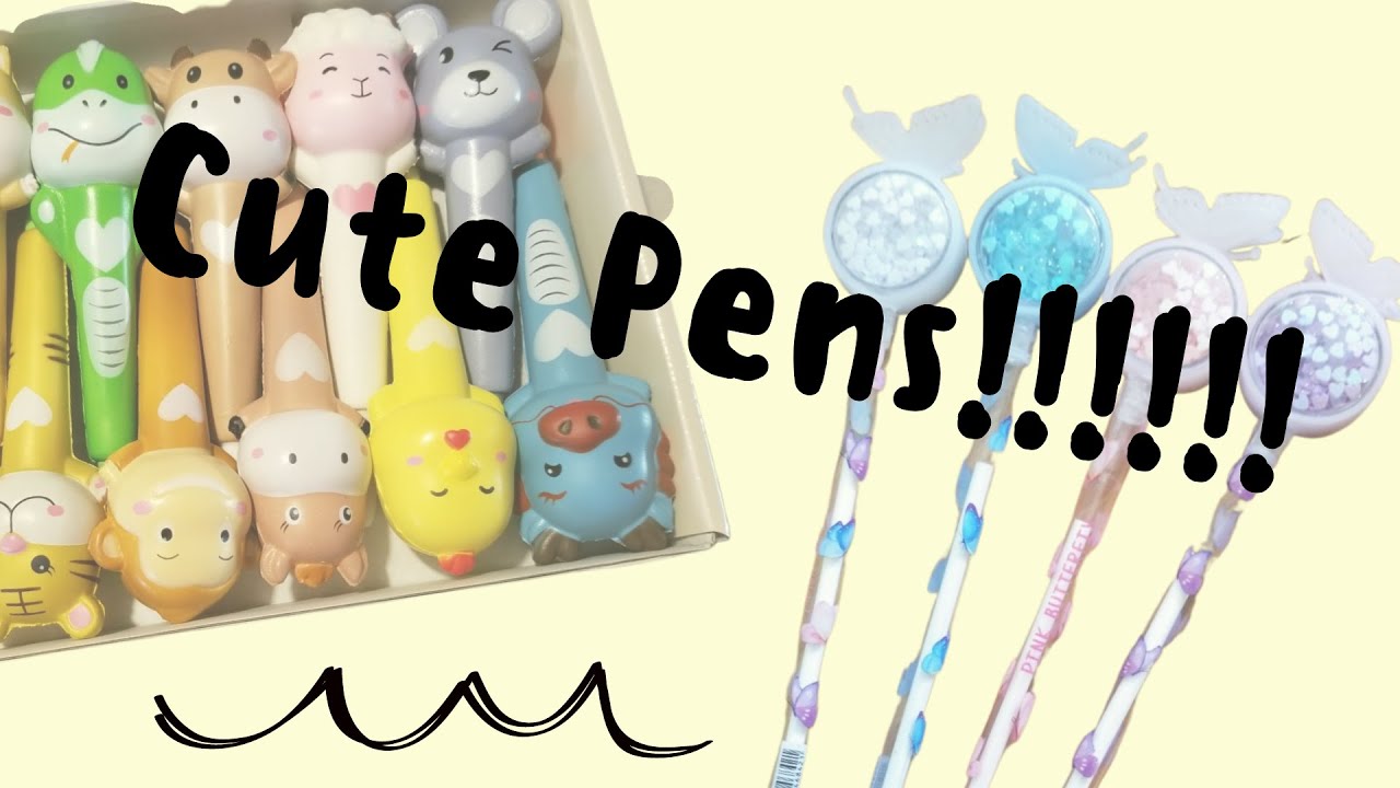 Kawaii Squishy Gel Ink Pens VS Cartoon Sequin Gel Pens- Review