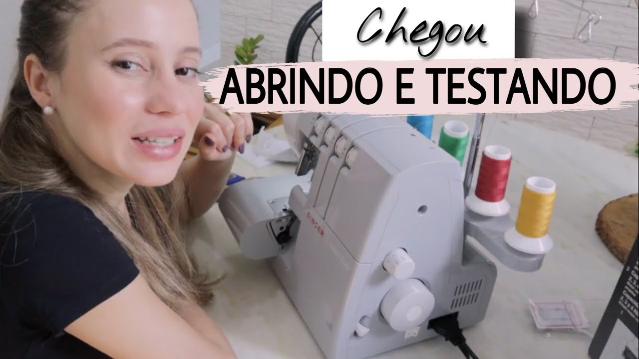 CHEGOU A NOVA ULTRALOCK DA SINGER 14hd854 | Testando a máquina