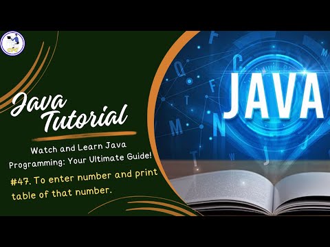 #47 To input number and print table of that number|| For Loop || #javaprogramming #interview