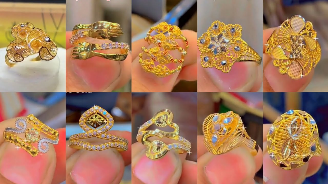 Ladies Designer Gold Ring at Rs 32450 | Ladies Gold Rings in Delhi | ID:  22940950848