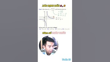 Xác định dấu a b của đồ thị hàm số phân thức #hamso12 #studywithme #toanthaytinbmt
