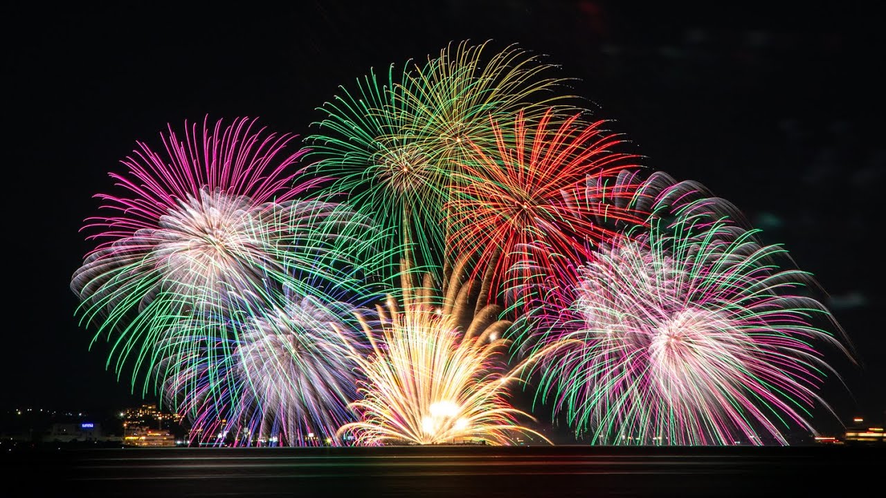 ⭐️取引決定 高級大宇宙花器 HDR 4K】全編 2024年5月 びわ湖大津・ナイトクルーズ花火 「 Cinematic