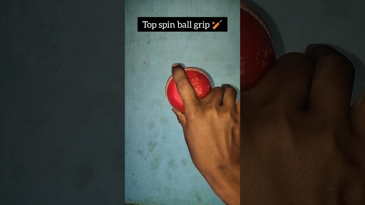 How to bowl top spin with leather ball 🏏
