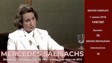 Avance UNOS MINUTOS CON MERCEDES SALISACHS A FONDO - 14 de junio de 1981 - 1