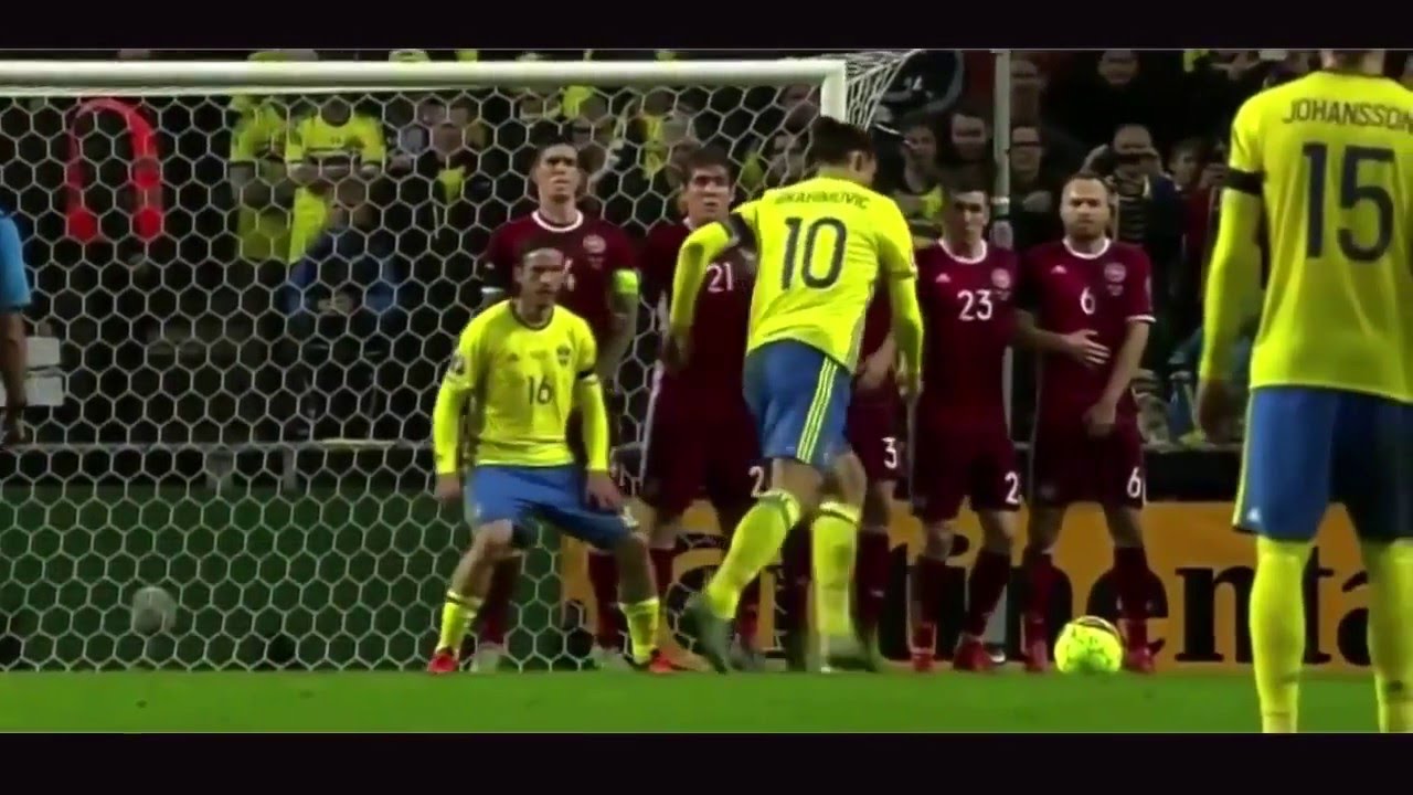 Top 20 Free Kicks in Past Football 20152016 YouTube