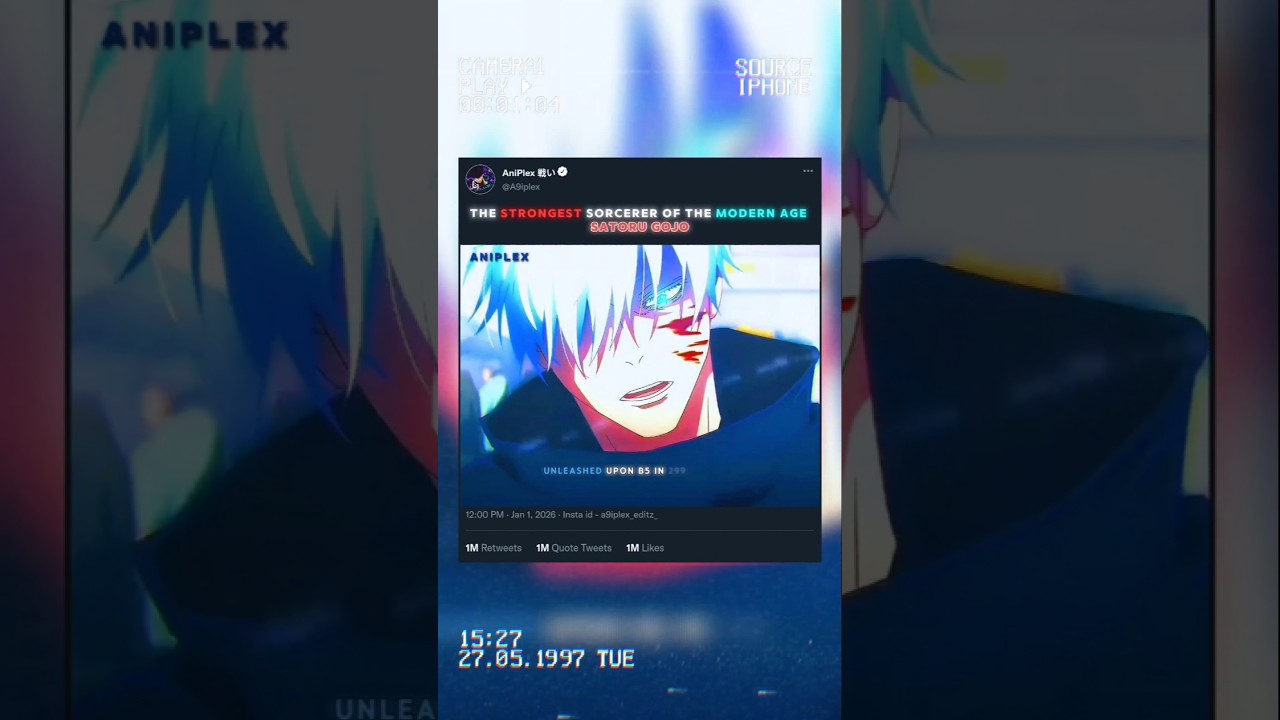 The strongest sorcerer of the modern age Satoru Gojo ☠️#subscribe #animeedit#jjk#shortvideo