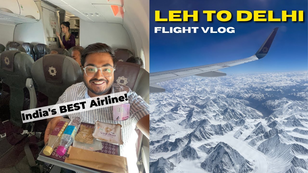 Leh to Delhi MOST SCENIC Flight 😍😍 | Flying India's BEST Airline VISTARA@Vistara  #leh #vistara