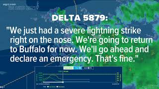 Plane Lands Safely After Lightning Strike