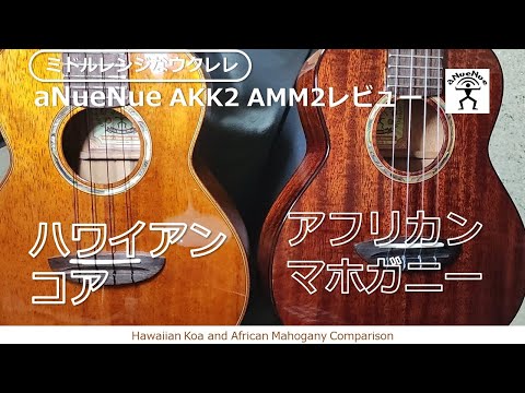 ねぇ、あなたはどっち派？コアとマホガニー"音"の聞き比べ【aNueNue AKK2 AMM2 レビュー】