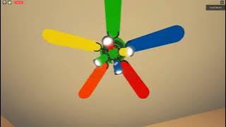 Ceiling fans in a abandoned House!