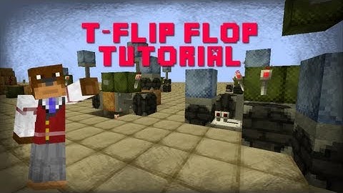 Minecraft Tutorial - Compact T-Flip Flops and 4-Way T-Flip Flop (HD)