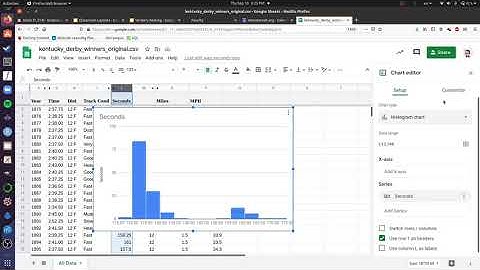 How to make and Adjust a Histogram in Google Sheets